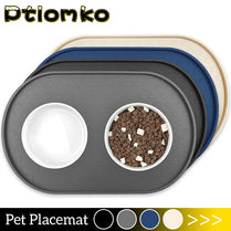 Waterproof Pet Food Mat โ Non-Slip Silicone Bowl Pad for Dogs & Cats