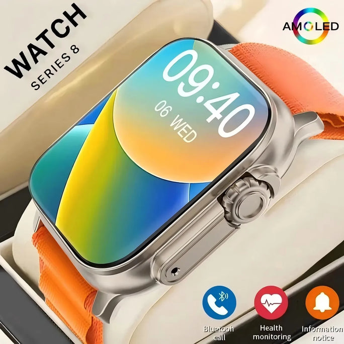 T900 Ultra 2 Smartwatch 49mm โ Bluetooth Calls, NFC & Wireless Charging