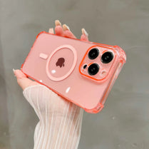 Transparent Magnetic iPhone Case – Magsafe Compatible & Drop Protection
