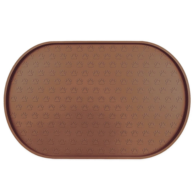 Waterproof Pet Food Mat โ Non-Slip Silicone Bowl Pad for Dogs & Cats
