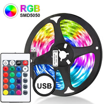 USB LED Strip Light – 5M Color-Changing RGB for TV, Gaming & Parties