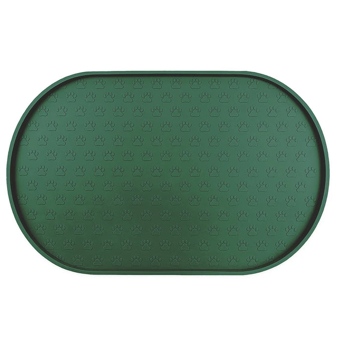 Waterproof Pet Food Mat โ Non-Slip Silicone Bowl Pad for Dogs & Cats