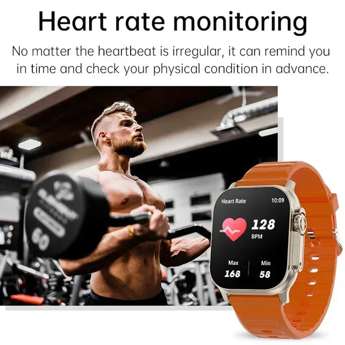 T800 Ultra Smartwatch Men 49mm Series 8 2.3 AMOLED Screen – Bluetooth Calls, Music & Fitness for Android/iOS