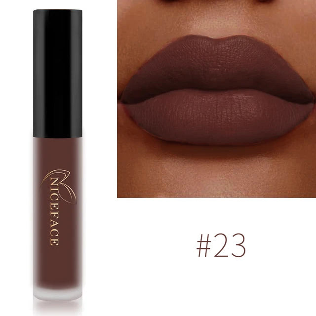 NICEFACE Liquid Matte Lipstick – Velvet Finish & Waterproof Wear