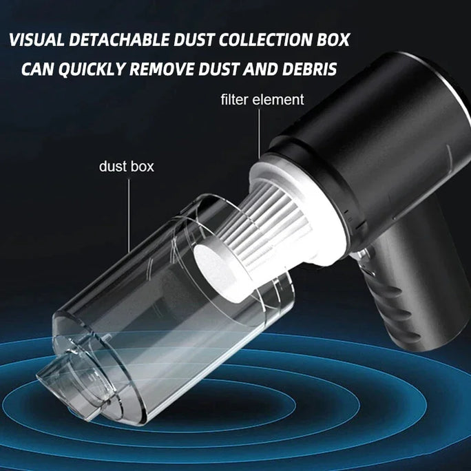 Handheld Car Wireless Vacuum Cleaner - Dry & Wet Use
