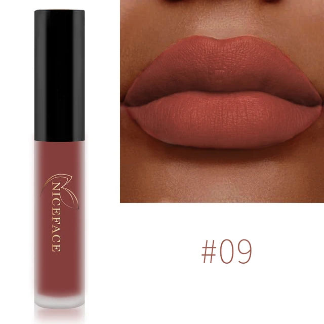 NICEFACE Liquid Matte Lipstick – Velvet Finish & Waterproof Wear