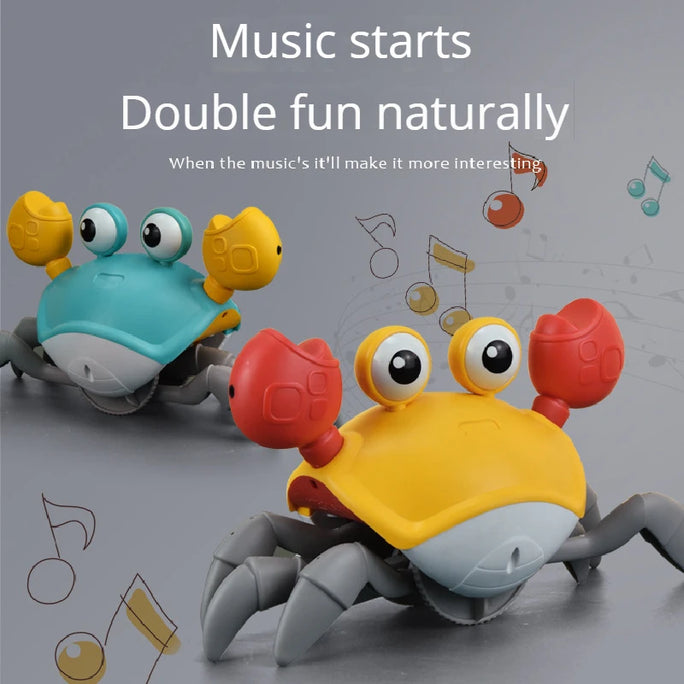 Interactive Dancing Crab Toy — Music, Lights & Crawling Fun!