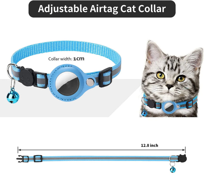 Pet Collar with AirTag Case - Anti-Lost Tracker