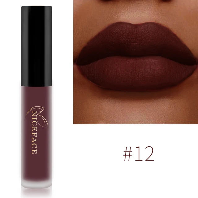 NICEFACE Liquid Matte Lipstick – Velvet Finish & Waterproof Wear