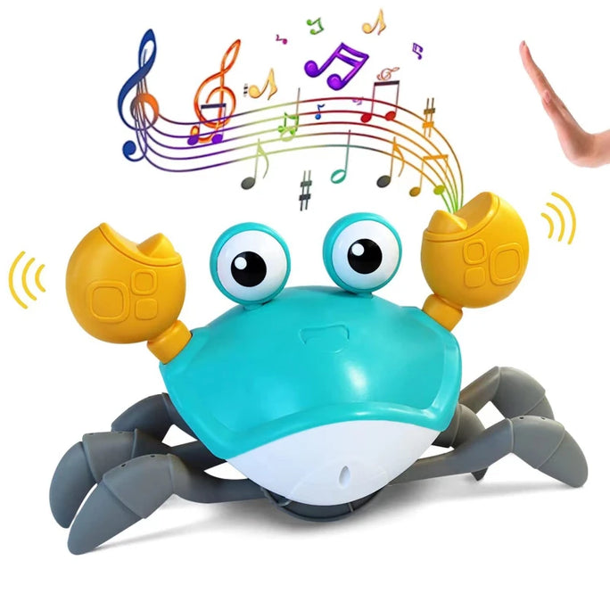 Interactive Dancing Crab Toy — Music, Lights & Crawling Fun!