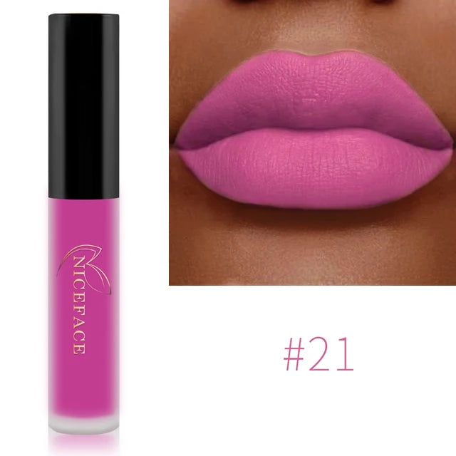 NICEFACE Liquid Matte Lipstick – Velvet Finish & Waterproof Wear