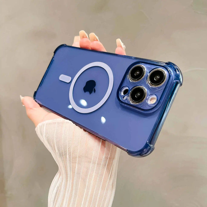 Transparent Magnetic iPhone Case – Magsafe Compatible & Drop Protection