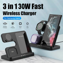 3-in-1 Fast Wireless Charger Stand – Power Up Your Galaxy Setup