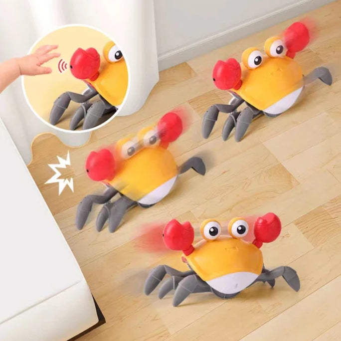 Interactive Dancing Crab Toy — Music, Lights & Crawling Fun!