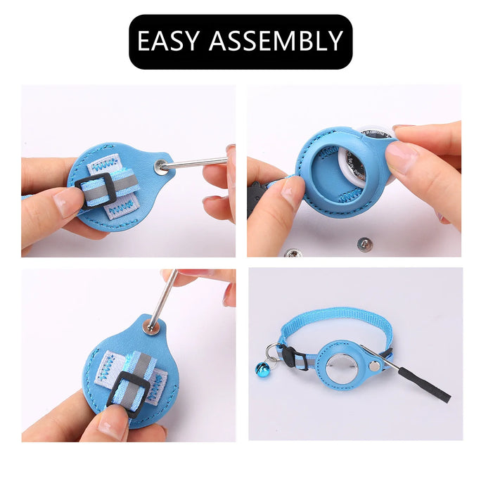 Pet Collar with AirTag Case - Anti-Lost Tracker