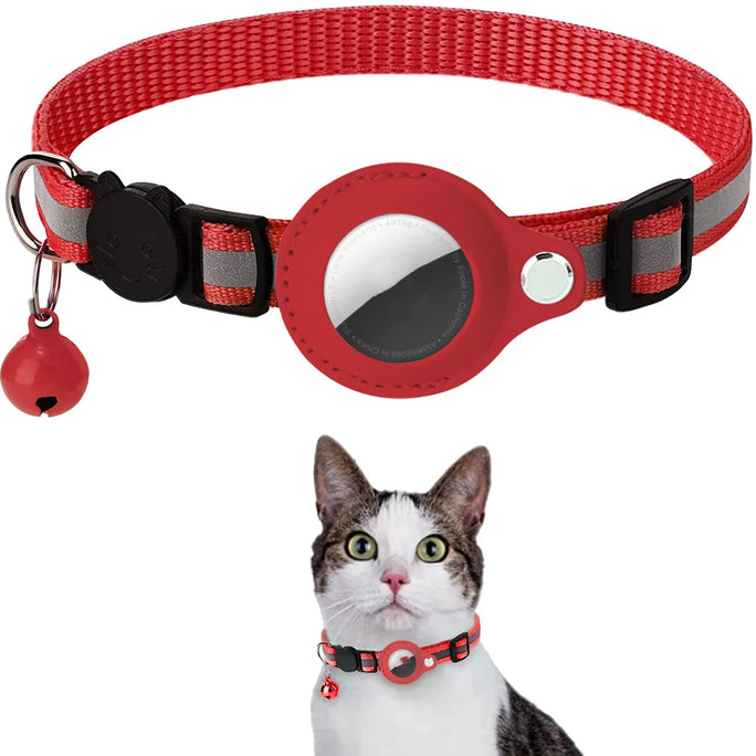 Pet Collar with AirTag Case - Anti-Lost Tracker